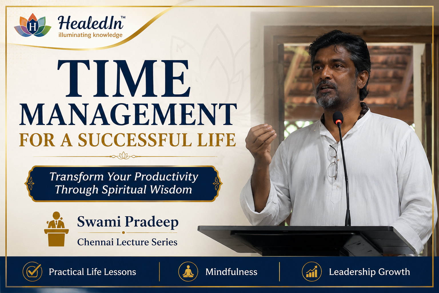 Live Session on Time Management at Theosophical Society, Chennai (2019)